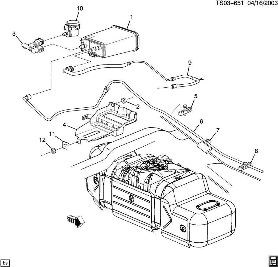 Visualizing The Fuel Line Layout For A 2004 Trailblazer