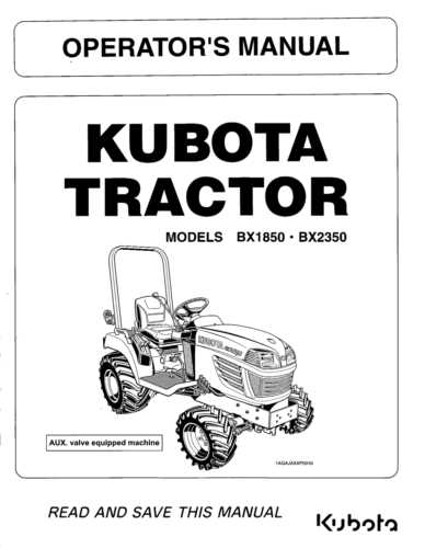 Understanding Kubota BX Parts With Diagrams