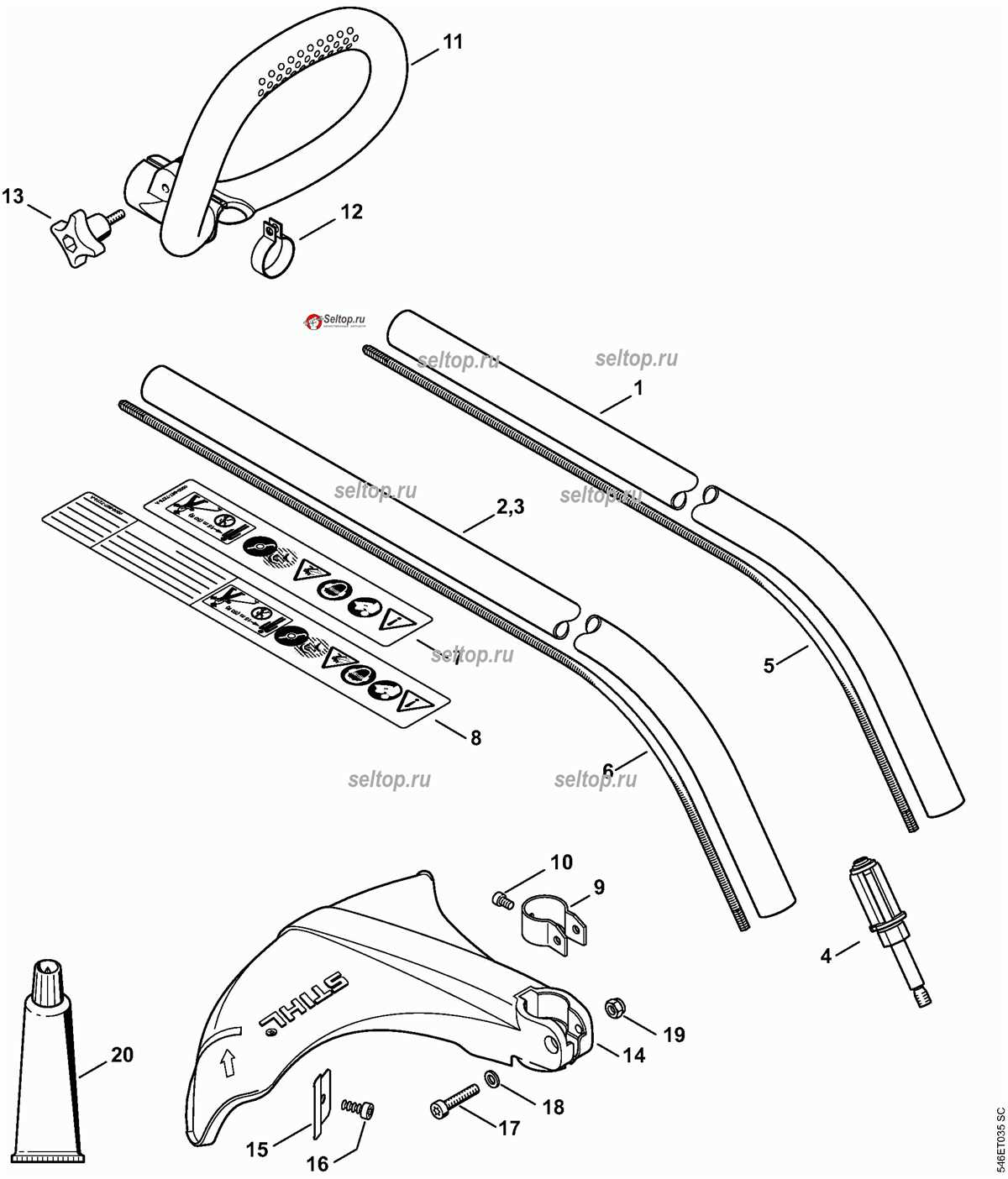 Exploring The Parts Of The Stihl FS 45 Trimmer A Visual Guide