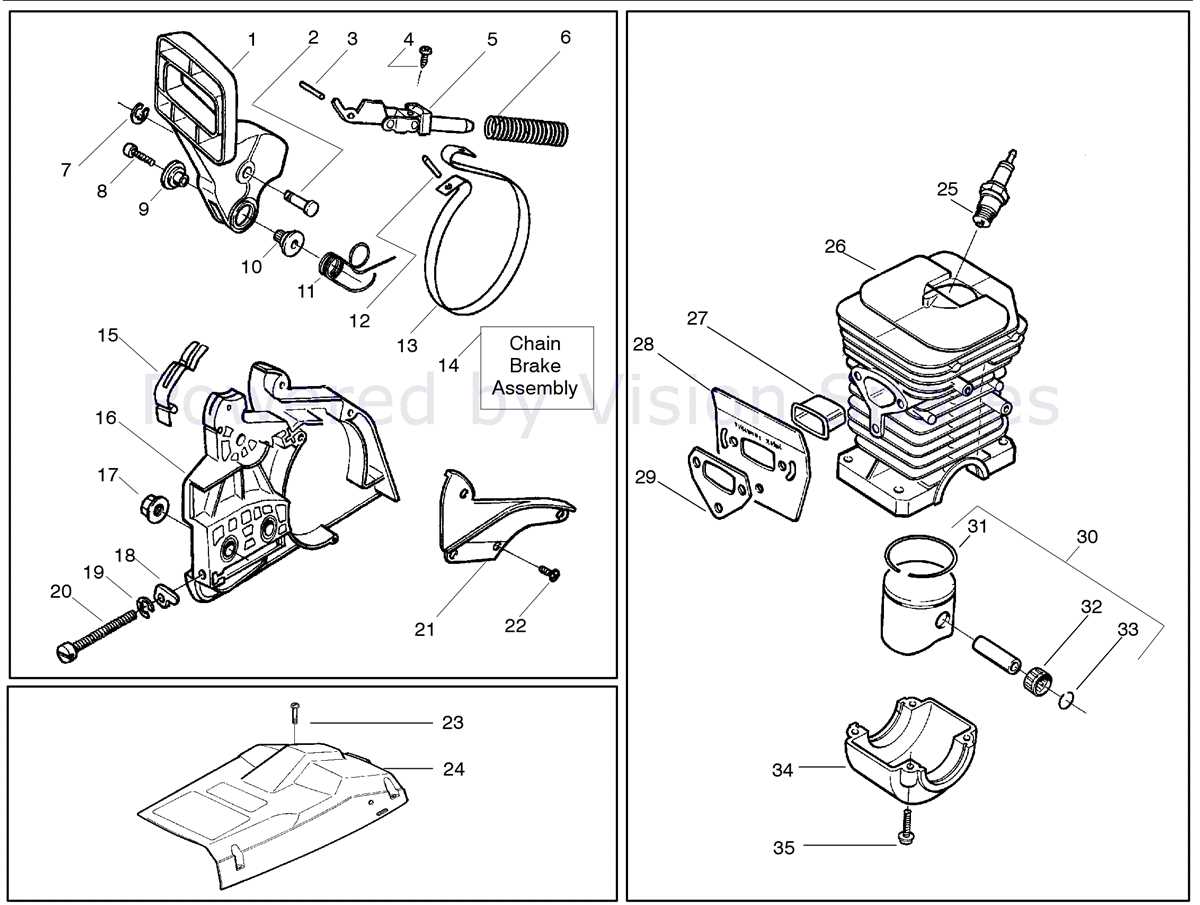 Husqvarna 350 Chainsaw Parts